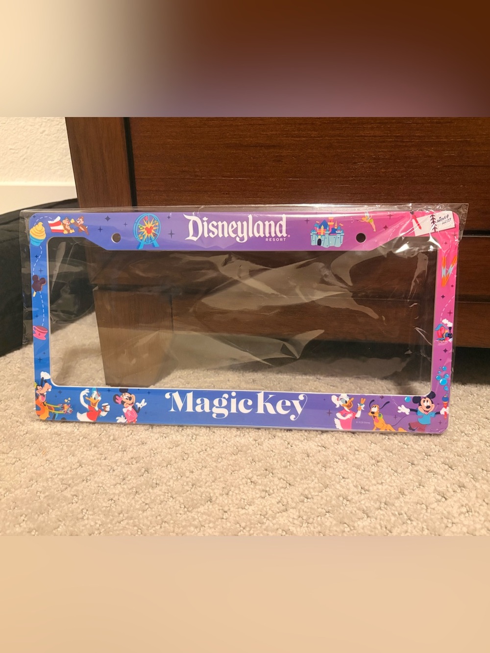 Disneyland Magic Key Holder License Plate Cover